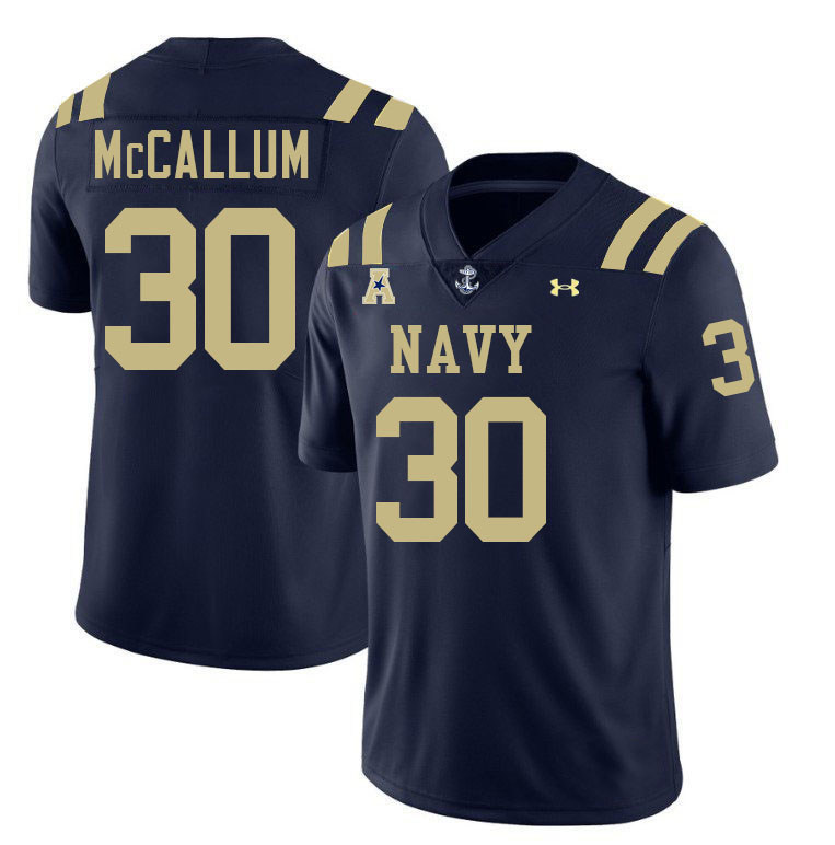 Navy Midshipmen #30 Napoleon McCallum College Football Jerseys Stitched-Navy